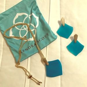 KS necklace with matching earrings